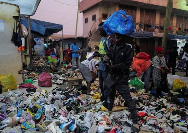 Ghana used shoes_market